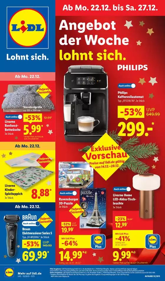 Lidl Katalog | 22.12.2025 – 27.12.2025 | 2025-12-22T00:00:00.000Z - 2025-12-27T00:00:00.000Z