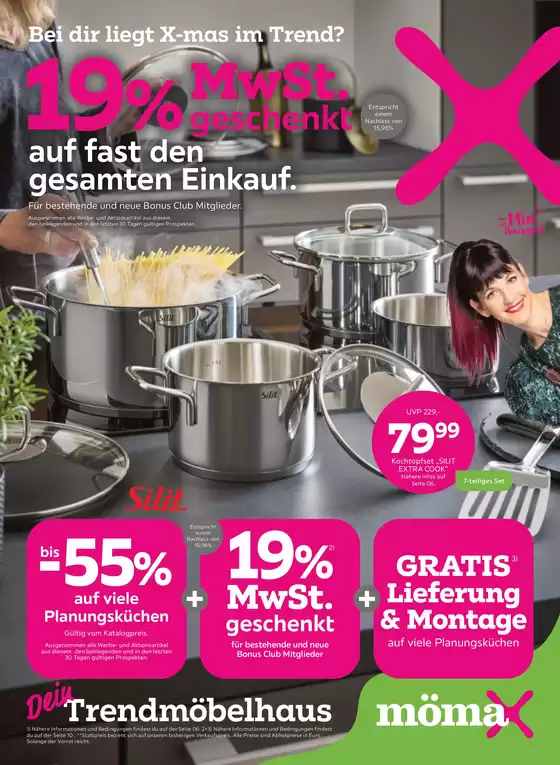 Mömax Katalog in Weil der Stadt | 19% MwSt. geschenkt auf fast den gesamten Einkauf | 2025-12-08T00:00:00.000Z - 2025-12-16T00:00:00.000Z