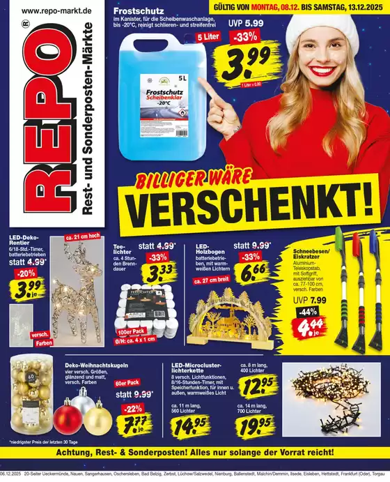 Repo Markt Katalog in Weil der Stadt | Jetzt sparen mit unseren Deals | 2025-12-08T00:00:00.000Z - 2025-12-13T00:00:00.000Z