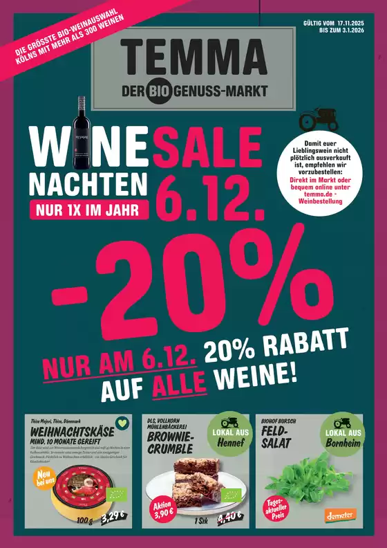 Temma Katalog in Syke | WINE NACHTEN | 2025-12-09T00:00:00.000Z - 2026-01-03T00:00:00.000Z