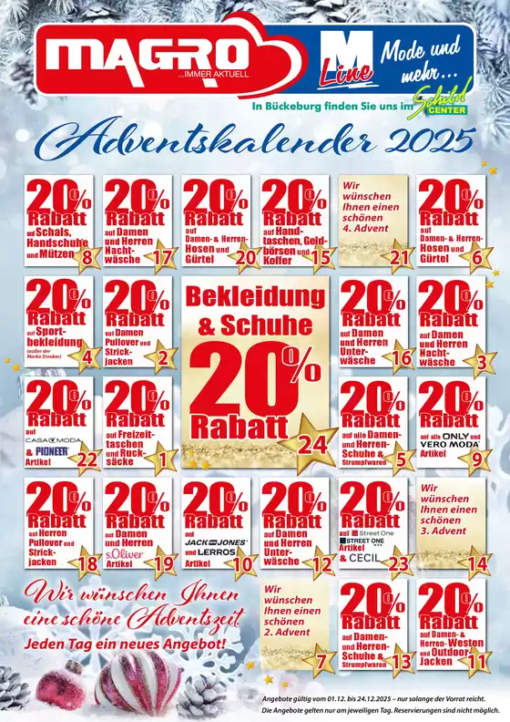 Kaufhaus Magro Katalog in Winnenden | Adventskalender 2025 | 2025-12-09T00:00:00.000Z - 2025-12-24T00:00:00.000Z