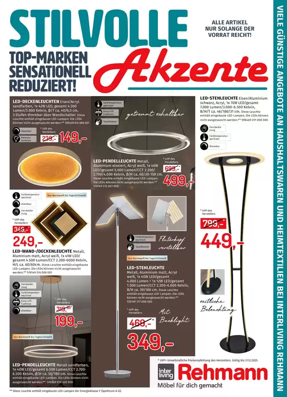 Möbel Rehmann Katalog in Greifswald | Top-Marken Sensationell Reduziert! | 2025-12-09T00:00:00.000Z - 2025-12-31T00:00:00.000Z