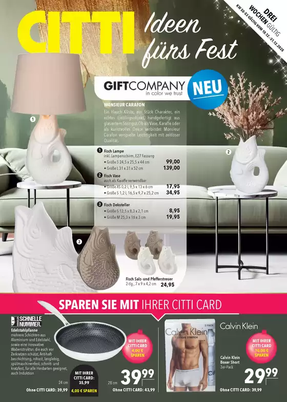 CITTI Markt Katalog in Germersheim | Ideen fürs Fest | 2025-12-10T00:00:00.000Z - 2025-12-31T00:00:00.000Z