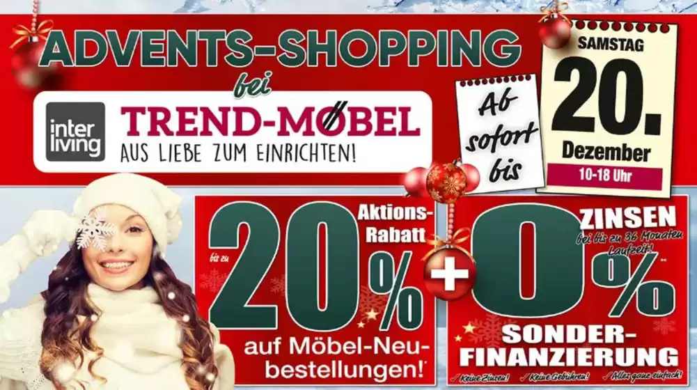 Trend Möbelmarkt Katalog in Kerpen | Advents - Shopping | 2025-12-10T00:00:00.000Z - 2025-12-20T00:00:00.000Z