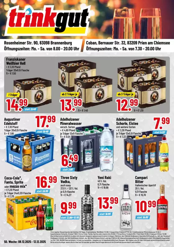 trinkgut Katalog in Satow | Tolles Angebot für alle Kunden | 2025-12-08T00:00:00.000Z - 2025-12-13T00:00:00.000Z