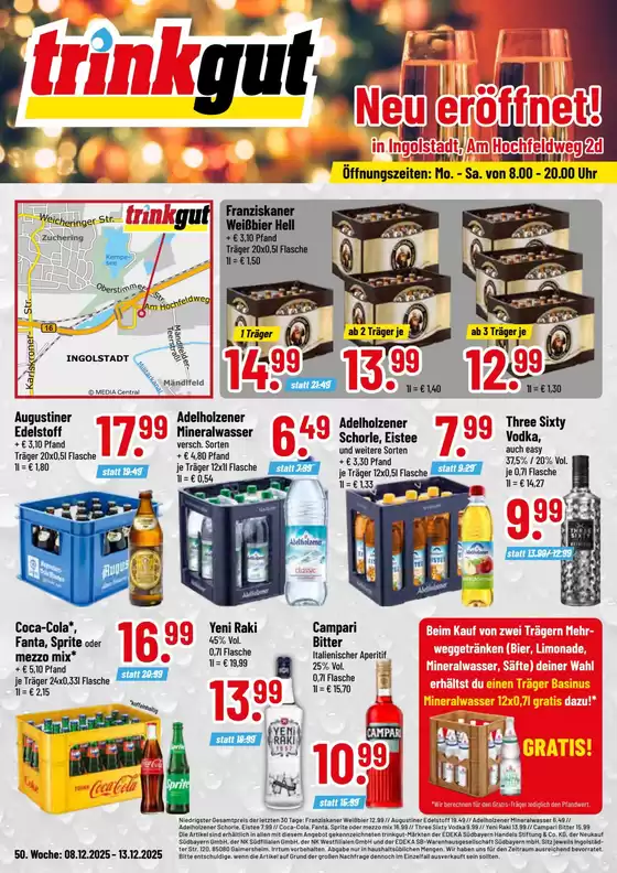 trinkgut Katalog in Satow | Aktuelle Sonderaktionen | 2025-12-08T00:00:00.000Z - 2025-12-13T00:00:00.000Z