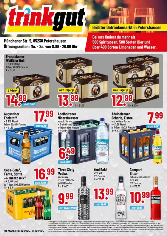 trinkgut Katalog in Satow | Neue Angebote zum Entdecken | 2025-12-08T00:00:00.000Z - 2025-12-13T00:00:00.000Z