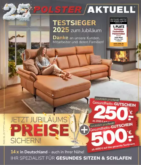 Polster Aktuell Katalog in Butzbach | Jetzt JJubilamus | 2025-12-12T00:00:00.000Z - 2025-12-31T00:00:00.000Z