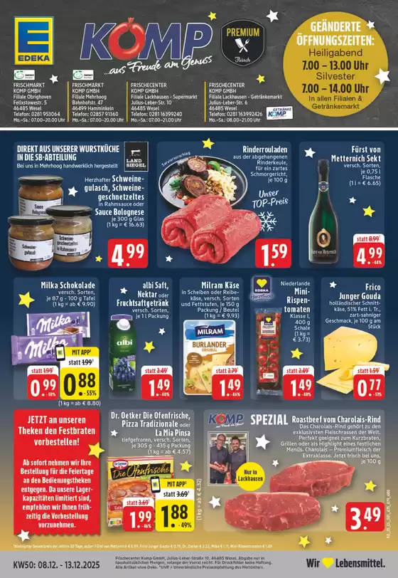 EDEKA Katalog in Voerde (Niederrhein) | Unsere besten Schnäppchen | 2025-12-07T00:00:00.000Z - 2025-12-13T00:00:00.000Z