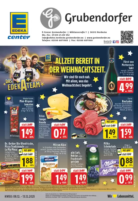 EDEKA Katalog in Iserlohn | Tolles Angebot für Schnäppchenjäger | 2025-12-07T00:00:00.000Z - 2025-12-13T00:00:00.000Z