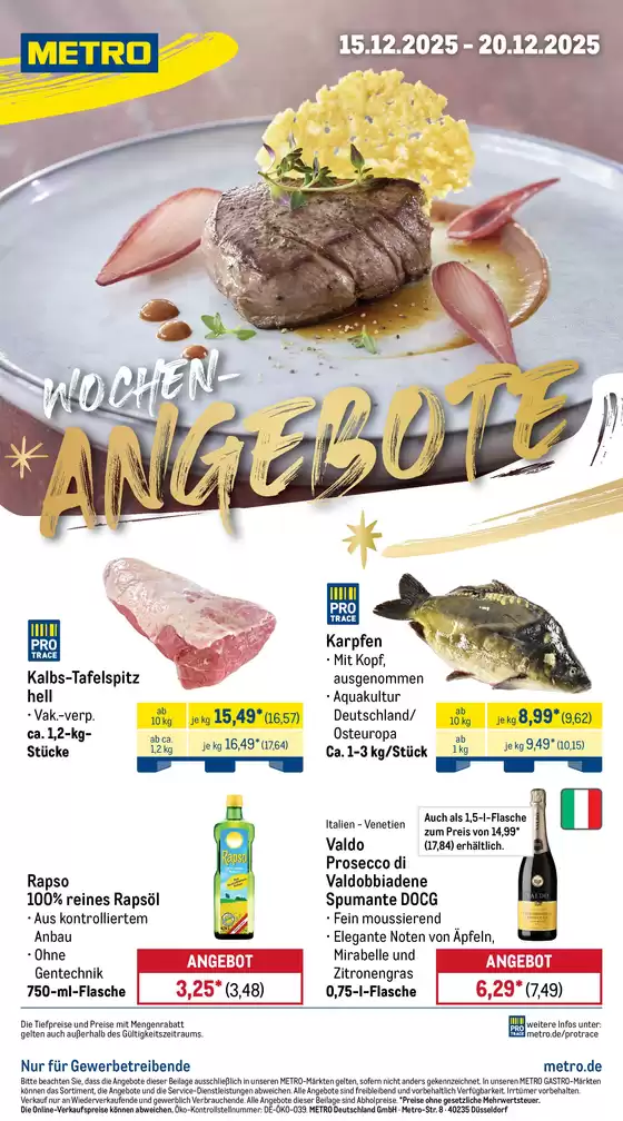 Metro Katalog in Rheda-Wiedenbrück | Sonderangebote für Sie | 2025-12-15T00:00:00.000Z - 2025-12-20T00:00:00.000Z