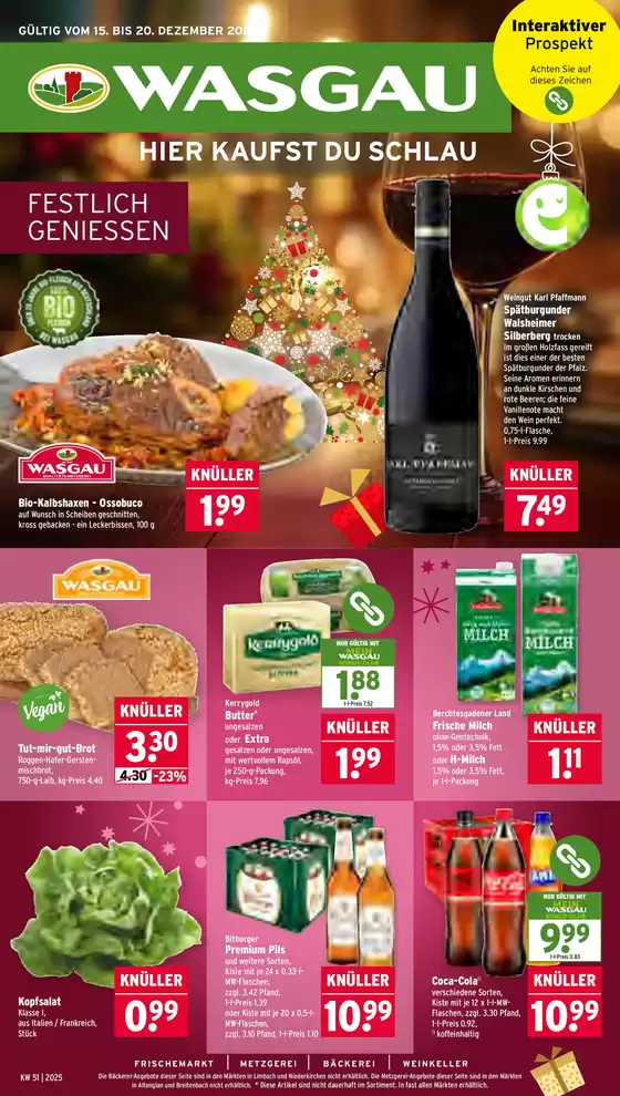 Wasgau Katalog in Rendsburg | Wasgau flugblatt | 2025-12-15T00:00:00.000Z - 2025-12-20T00:00:00.000Z