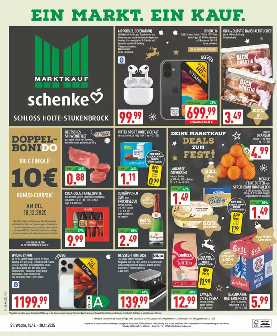 Marktkauf Katalog in Bocholt | Top-Deals und Rabatte | 2025-12-15T00:00:00.000Z - 2025-12-20T00:00:00.000Z