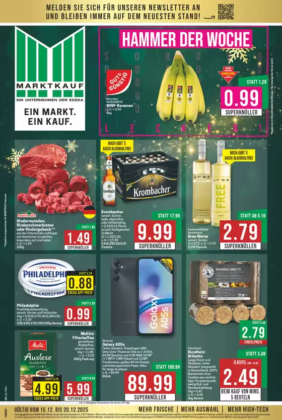Marktkauf Katalog in Bocholt | Exklusive Schnäppchen | 2025-12-15T00:00:00.000Z - 2025-12-20T00:00:00.000Z