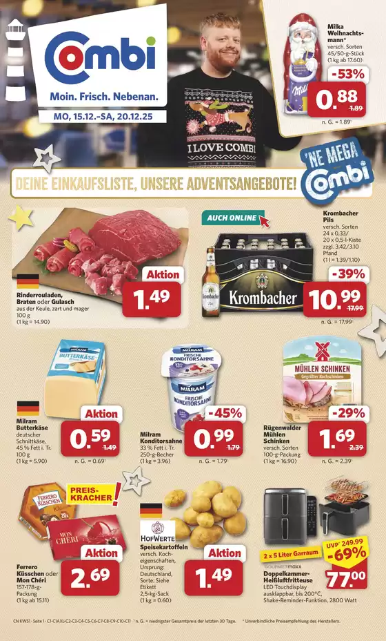 Combi Markt Katalog in Langenberg | Aktuelle Sonderaktionen | 2025-12-14T00:00:00.000Z - 2025-12-20T00:00:00.000Z