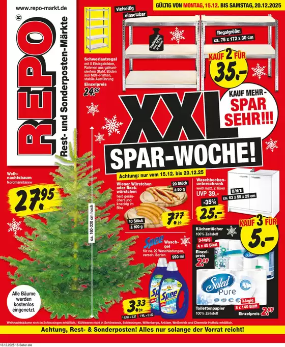 Repo Markt Katalog in Weißenfels | Aktuelle Deals und Angebote | 2025-12-15T00:00:00.000Z - 2025-12-20T00:00:00.000Z