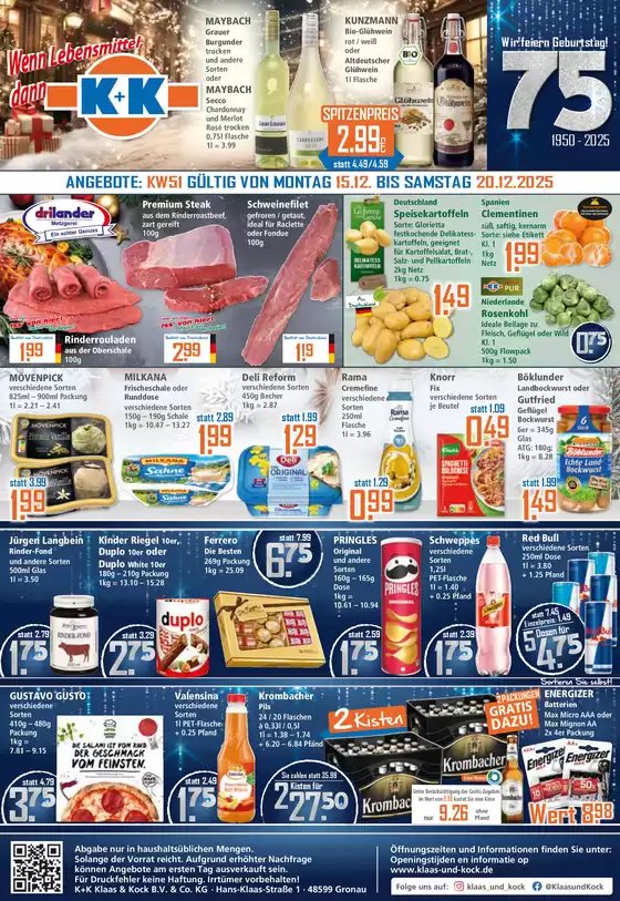 Klaas & Kock Katalog in Essen | Klaas & Kock flugblatt | 2025-12-15T00:00:00.000Z - 2025-12-20T00:00:00.000Z