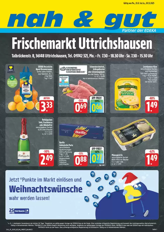 nah & gut Katalog in Essen | Aktuelle Schnäppchen und Angebote | 2025-12-13T00:00:00.000Z - 2025-12-20T00:00:00.000Z