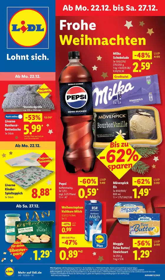 Lidl Katalog in Witzenhausen | 22.12.2025 – 27.12.2025 | 2025-12-22T00:00:00.000Z - 2025-12-27T00:00:00.000Z