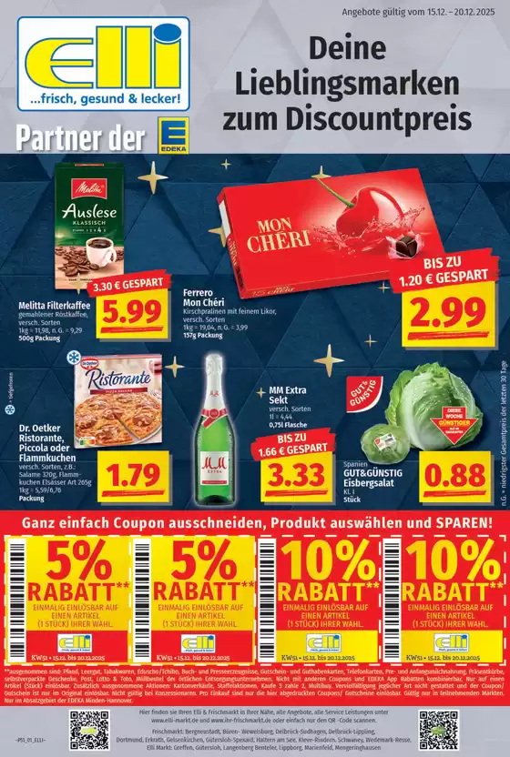 Elli Markt Katalog in Eckernförde | Jetzt sparen mit unseren Deals | 2025-12-15T00:00:00.000Z - 2025-12-20T00:00:00.000Z