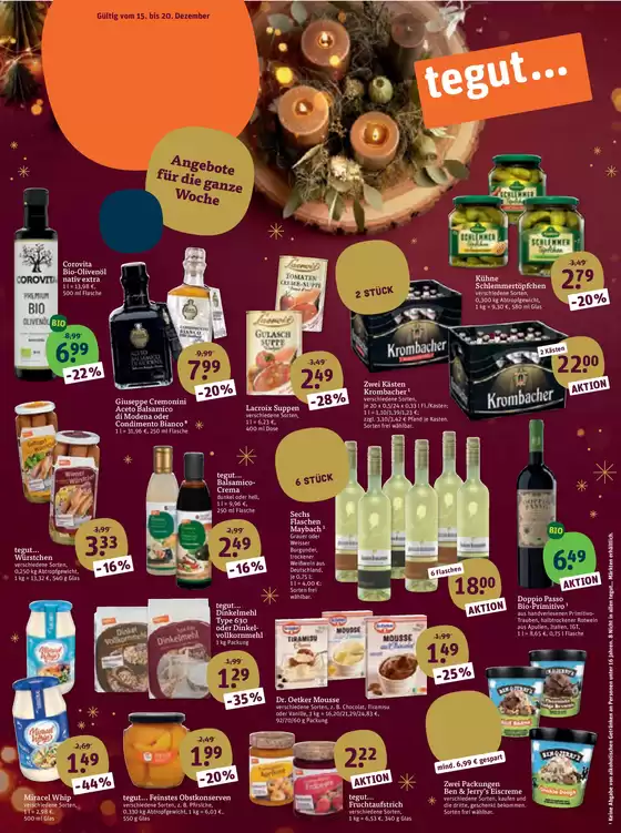 tegut Katalog in Chemnitz | Tolle Rabatte auf ausgewählte Produkte | 2025-12-15T00:00:00.000Z - 2025-12-20T00:00:00.000Z