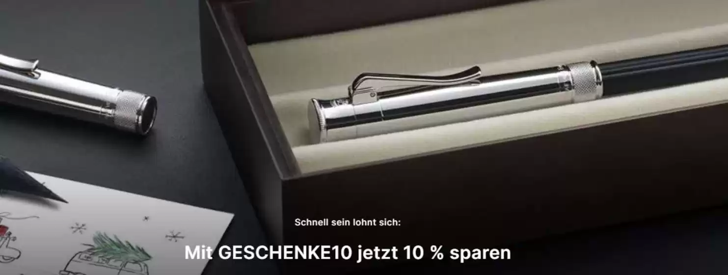 GRAF VON FABER-CASTELL Katalog in Oberhausen | Mit Geschenke10 Jetz 10% Sparen | 2025-12-16T00:00:00.000Z - 2025-12-30T00:00:00.000Z