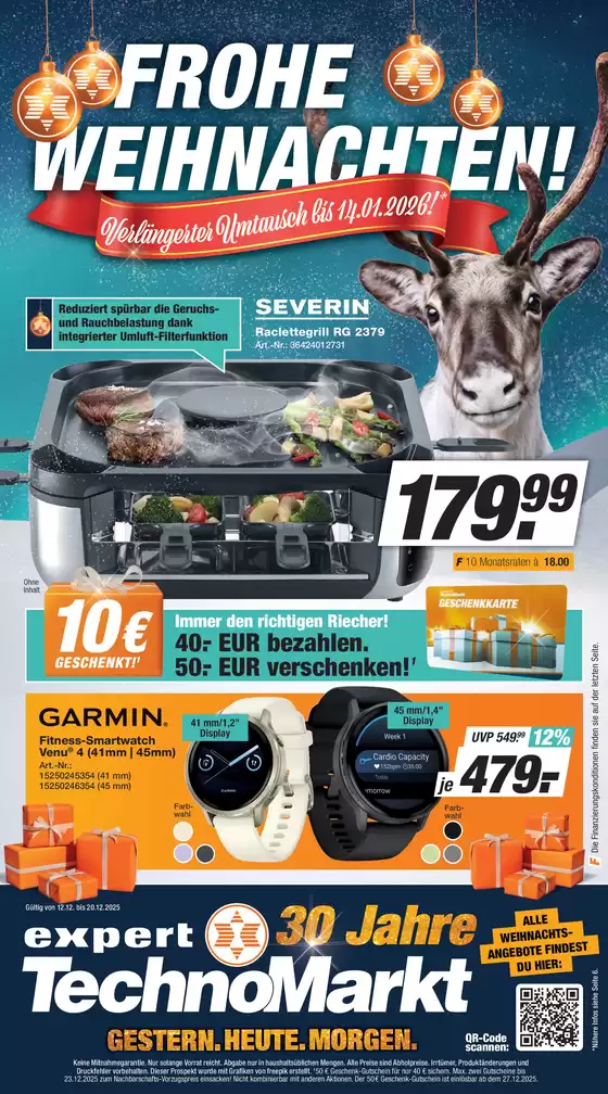 Expert  Technomarkt Katalog in Bad Oldesloe | Frohe Weihnachten * | 2025-12-17T00:00:00.000Z - 2025-12-23T00:00:00.000Z