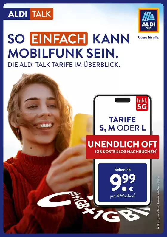 Aldi Süd Katalog in München | ALDI SÜD - ALDI-TALK-Flyer-November-2025 | 2025-12-18T00:00:00.000Z - 2026-01-01T00:00:00.000Z
