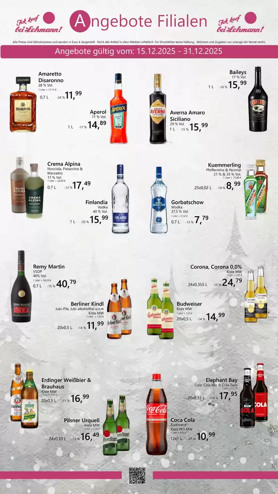 Getränke Lehmann Katalog in Quakenbrück | Angebote gültig/ | 2025-12-22T00:00:00.000Z - 2025-12-31T00:00:00.000Z