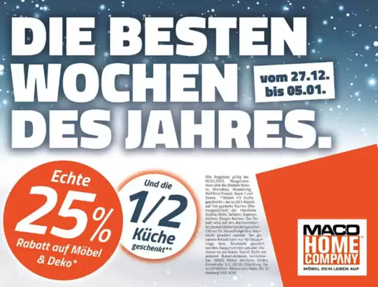 Maco Möbel Katalog in Stendal | Die Besten Wochen Des Jahres. | 2025-12-27T00:00:00.000Z - 2026-01-05T00:00:00.000Z
