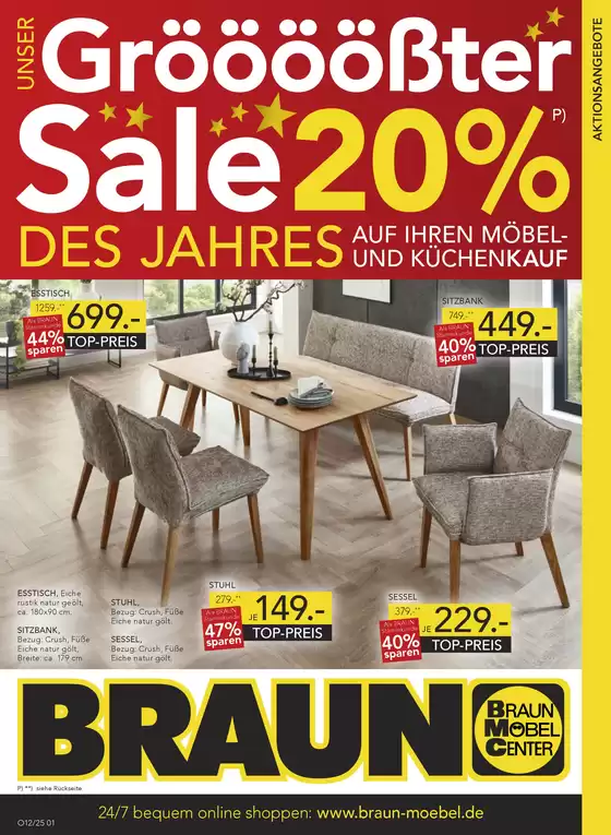 Möbel Braun Katalog in Kaufering | Gröööö öööößte Sale 20% | 2025-12-22T00:00:00.000Z - 2026-01-13T00:00:00.000Z