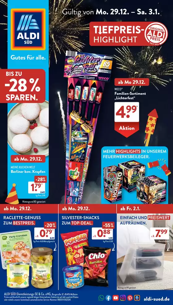 Aldi Süd Katalog in Frankfurt am Main | Rabatte und Aktionen | 2025-12-29T00:00:00.000Z - 2026-01-03T00:00:00.000Z