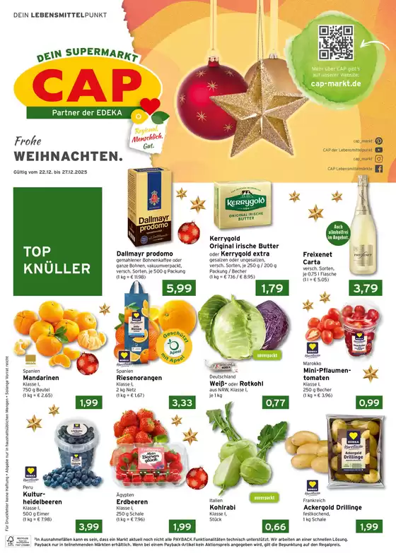CAP Markt Katalog in Seckach | Attraktive Sonderangebote für alle | 2025-12-22T00:00:00.000Z - 2025-12-27T00:00:00.000Z