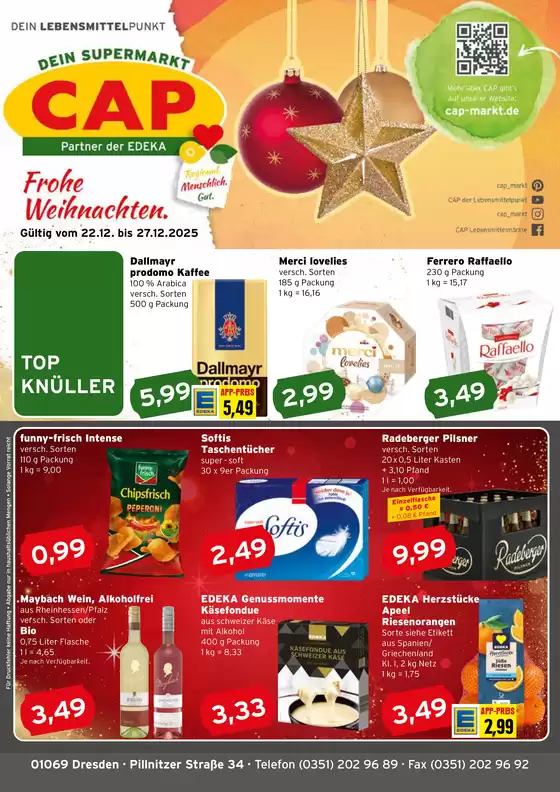 CAP Markt Katalog in Seckach | Unsere besten Schnäppchen | 2025-12-22T00:00:00.000Z - 2025-12-27T00:00:00.000Z