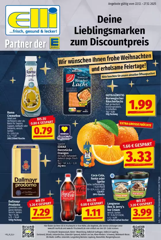Elli Markt Katalog in Dortmund | Top-Angebote für alle Schnäppchenjäger | 2025-12-22T00:00:00.000Z - 2025-12-27T00:00:00.000Z