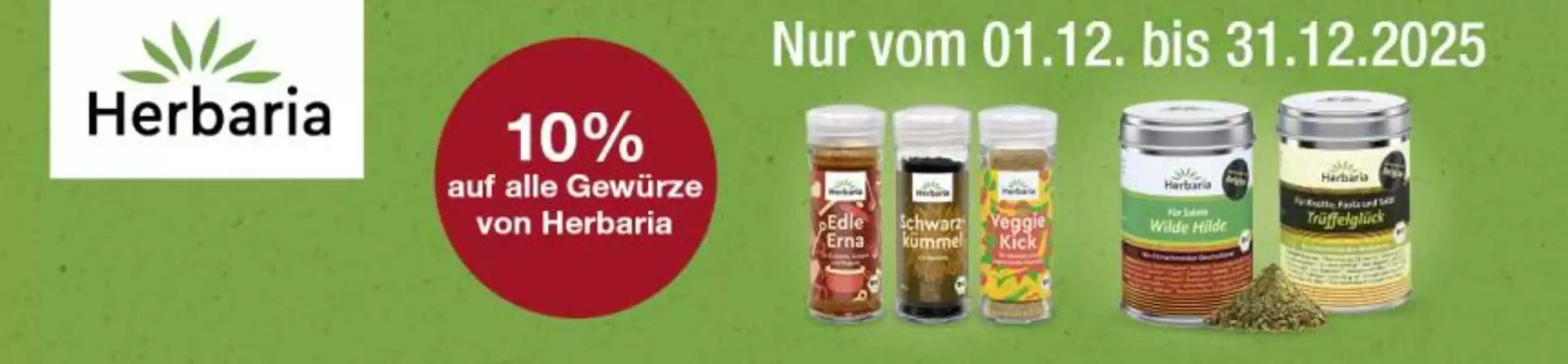 Vitalia Katalog in Wendlingen am Neckar | 10% Auf Alle Gewurze Von Herbaria | 2025-12-23T00:00:00.000Z - 2025-12-31T00:00:00.000Z