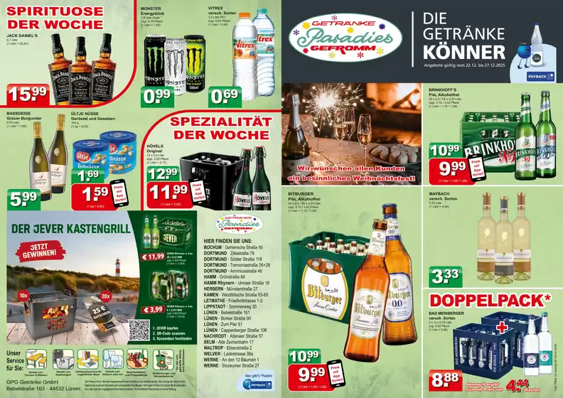 Getränkeparadies Gefromm Katalog in Dortmund | Getränkeparadies Gefromm flugblatt | 2025-12-22T00:00:00.000Z - 2025-12-27T00:00:00.000Z