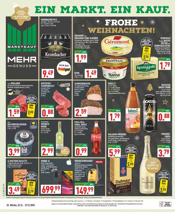Marktkauf Katalog in Großheringen | Top-Angebote für alle Schnäppchenjäger | 2025-12-22T00:00:00.000Z - 2025-12-27T00:00:00.000Z