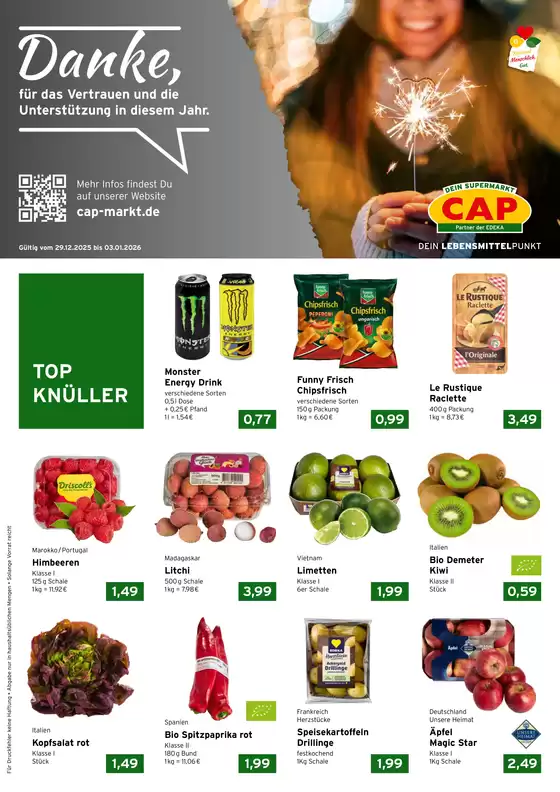 CAP Markt Katalog in Berlin | Top-Deals und Rabatte | 2025-12-29T00:00:00.000Z - 2026-01-03T00:00:00.000Z