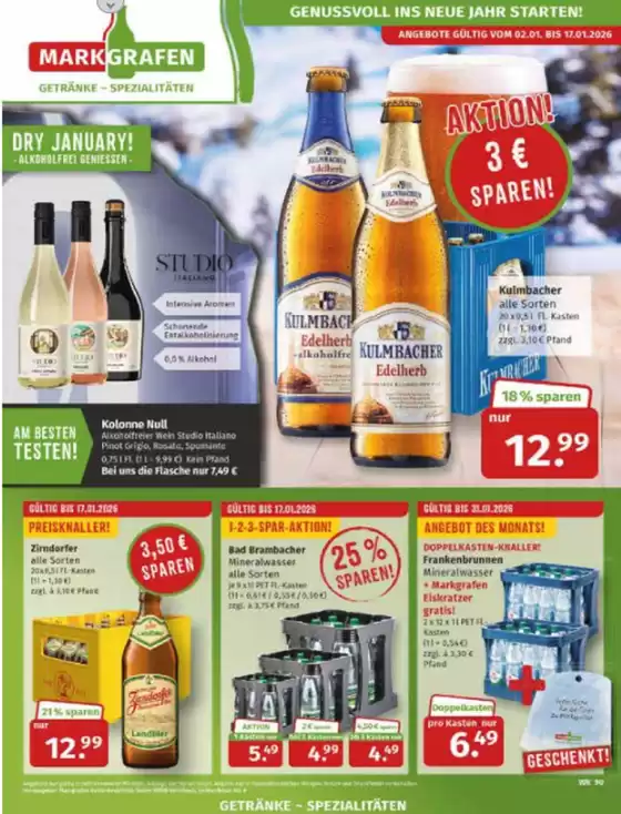 Markgrafen Katalog in Flensburg | Dry January! | 2026-01-12T00:00:00.000Z - 2026-01-17T00:00:00.000Z