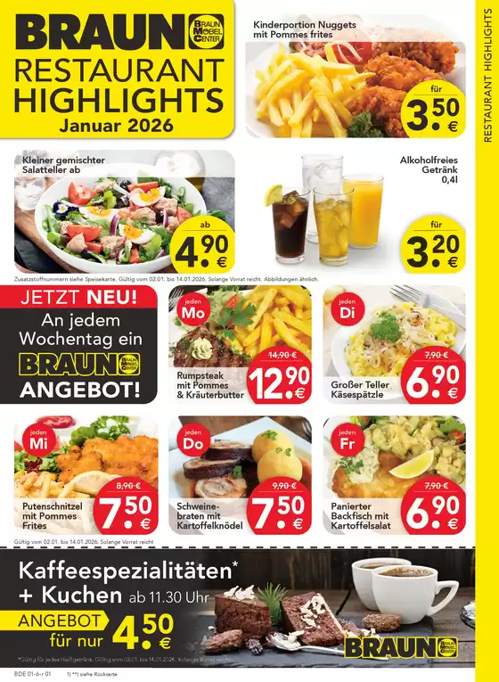 Möbel Braun Katalog | RESTAURANT HIGHLIGHTS | 2026-01-13T00:00:00.000Z - 2026-01-17T00:00:00.000Z