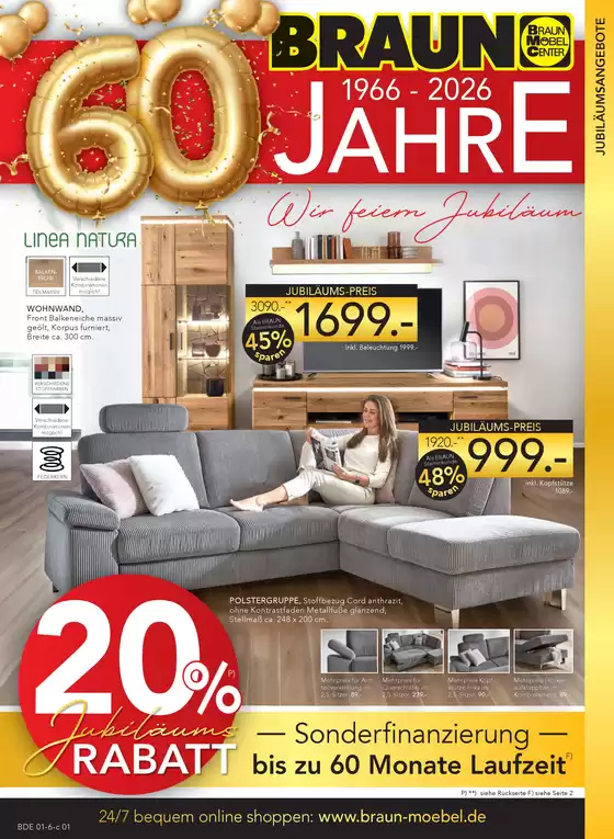 Möbel Braun Katalog | Sonderfi Nanzierung bis zu 60 Monate Laufzeit | 2026-01-13T00:00:00.000Z - 2026-01-31T00:00:00.000Z