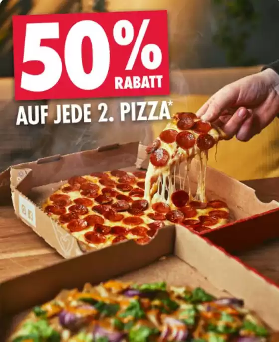 Domino´s Pizza Katalog | 25% Rabatt Auf Jede2. Pizza* | 2026-01-14T00:00:00.000Z - 2026-12-31T00:00:00.000Z