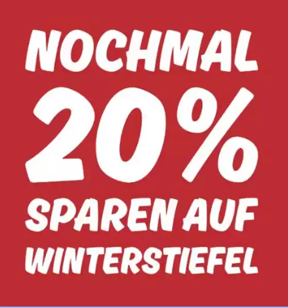 Schuh Okay Katalog in Wetzlar | Nochmal 20% Sparen Auf Winterstiefel | 2026-01-28T00:00:00.000Z - 2026-02-10T00:00:00.000Z