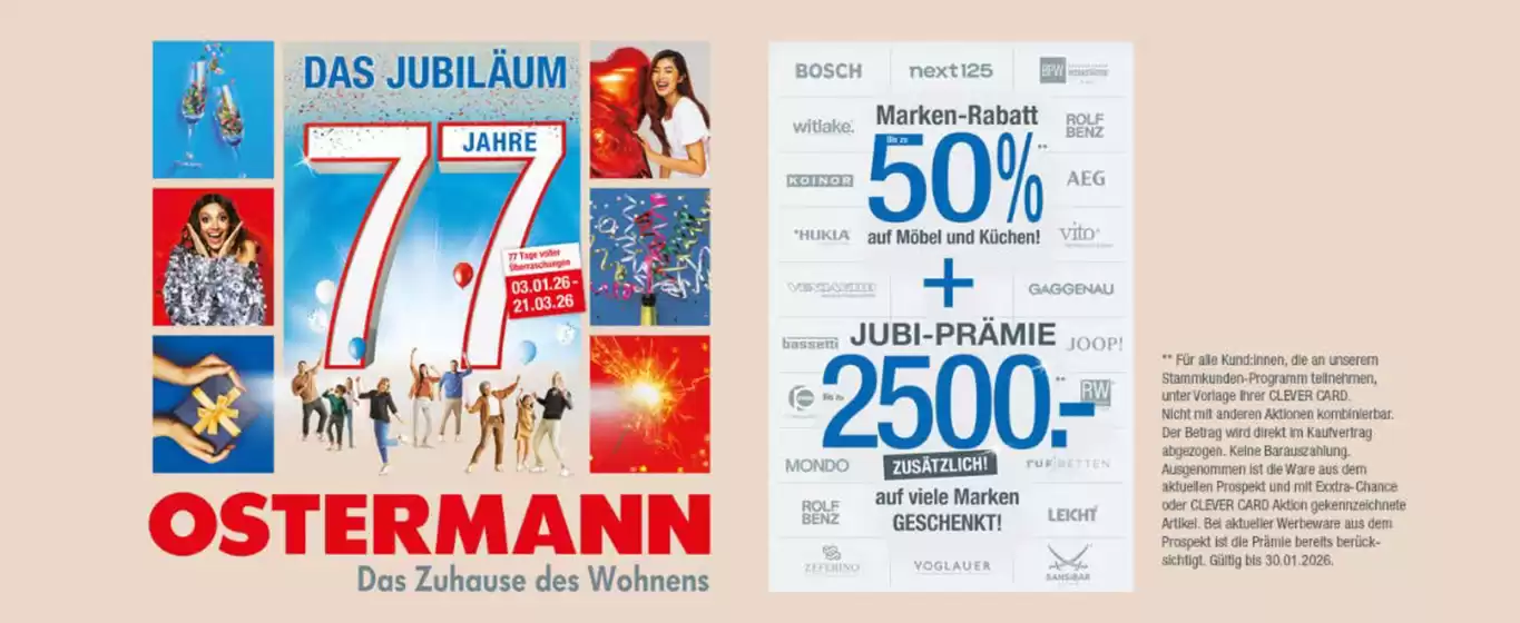 Ostermann Möbel Katalog in Polling (Mühldorf am Inn) | Das Zuhause Des Wohnens` | 2026-01-29T00:00:00.000Z - 2026-02-25T00:00:00.000Z