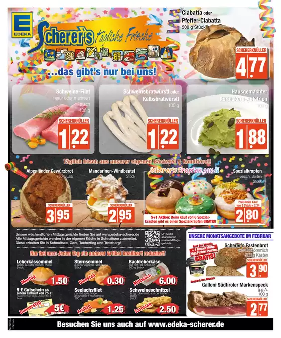 Edeka Scherer Katalog in Markt Indersdorf | Flugblatt KW06 2026 | 2026-02-01T00:00:00.000Z - 2026-02-28T00:00:00.000Z