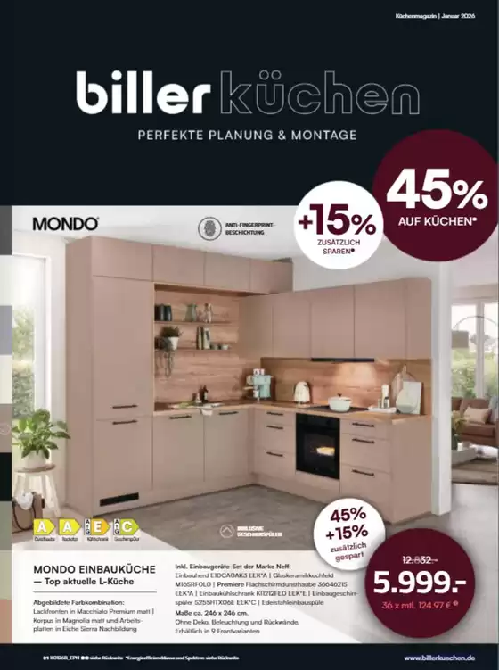 Möbel biller Katalog in Kandel | +15% Zusatzlich Sparen | 2026-01-29T00:00:00.000Z - 2026-12-31T00:00:00.000Z
