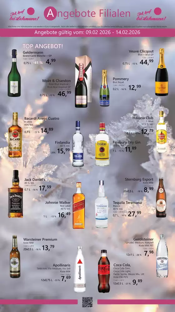 Getränke Lehmann Katalog in Kerpen | TOP ANGEBOT! | 2026-02-09T00:00:00.000Z - 2026-02-14T00:00:00.000Z