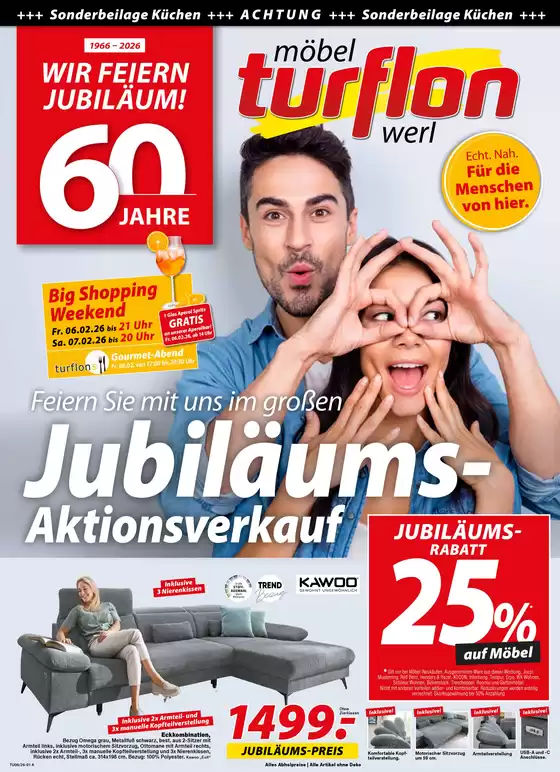 Möbel Turflon Katalog in Kempten (Allgäu) | Feiern Sie Mit Uns Im Großen Jubiläums Aktionsverkauf | 2026-02-03T00:00:00.000Z - 2026-02-07T00:00:00.000Z