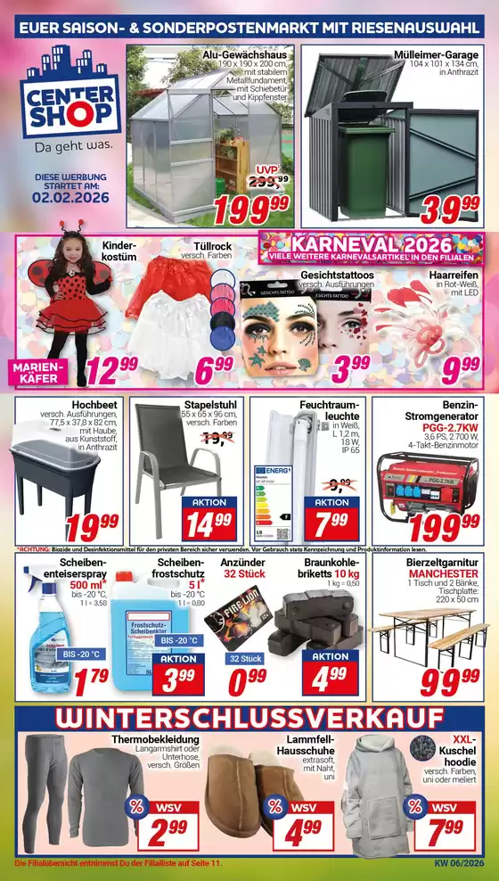 CENTERSHOP Katalog in Hochdorf (Esslingen) | KW06 | 2026-02-05T00:00:00.000Z - 2026-02-19T00:00:00.000Z